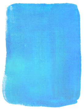 watercolor rectangle stain red on white background isolated