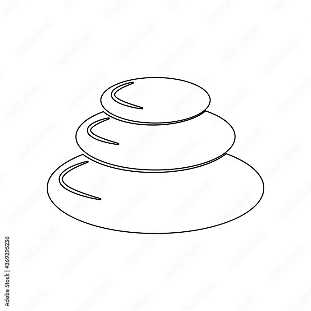Poster spa stones icon. element of spa for mobile concept and web apps icon. outline, thin line icon for we