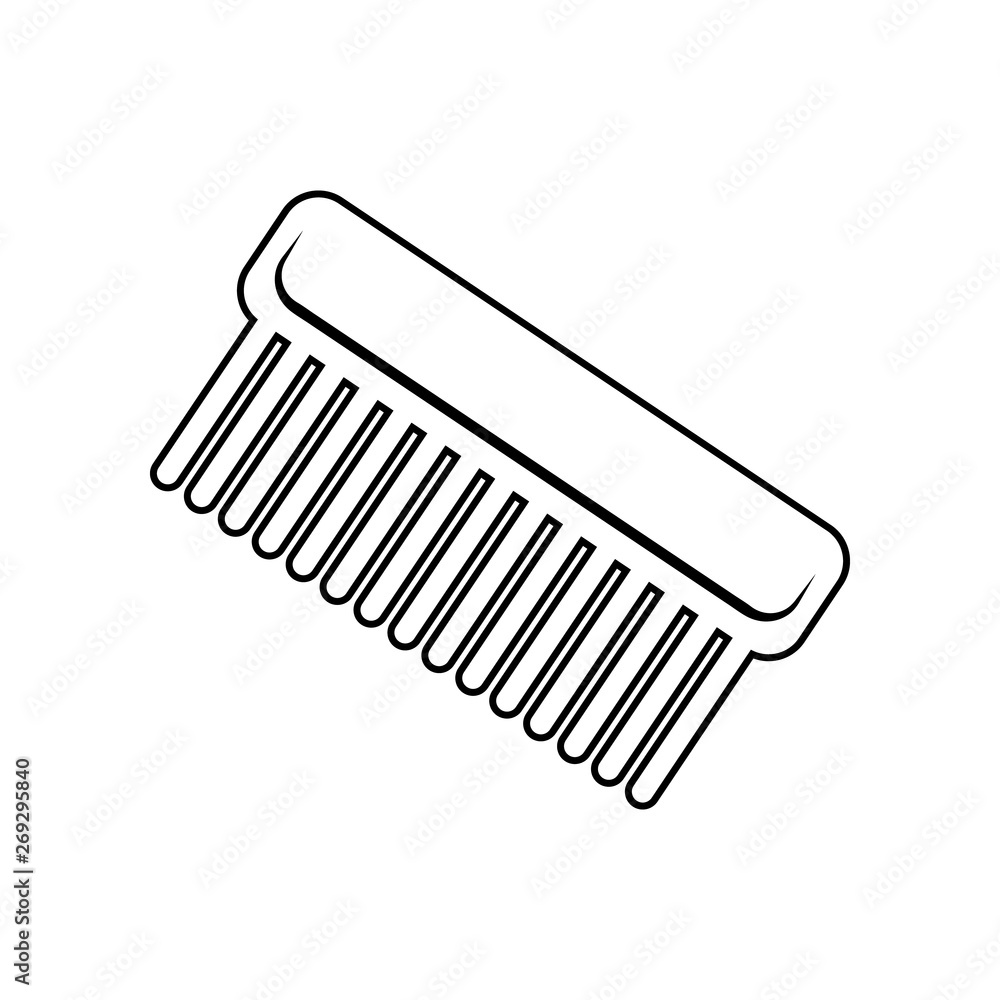 Aufkleber hairbrush icon. element of spa for mobile concept and web apps icon. outline, thin line icon for web