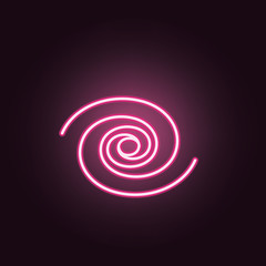 Galaxy neon icon. Elements of Space set. Simple icon for websites, web design, mobile app, info graphics