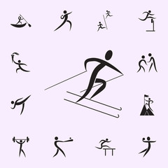run icon. Elements of sportsman icon. Premium quality graphic design icon. Signs and symbols collection icon for websites, web design, mobile app on white background