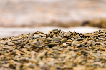 Small blue-gray stone background, natural stone pattern.selective focus