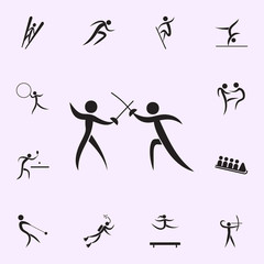 hand-to-hand fight icon. Elements of sportsman icon. Premium quality graphic design icon. Signs and symbols collection icon for websites, web design, mobile app on white background