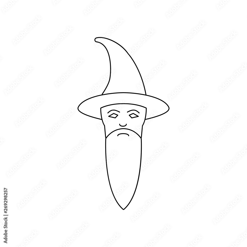 Poster witch icon. element of theatre for mobile concept and web apps icon. outline, thin line icon for web