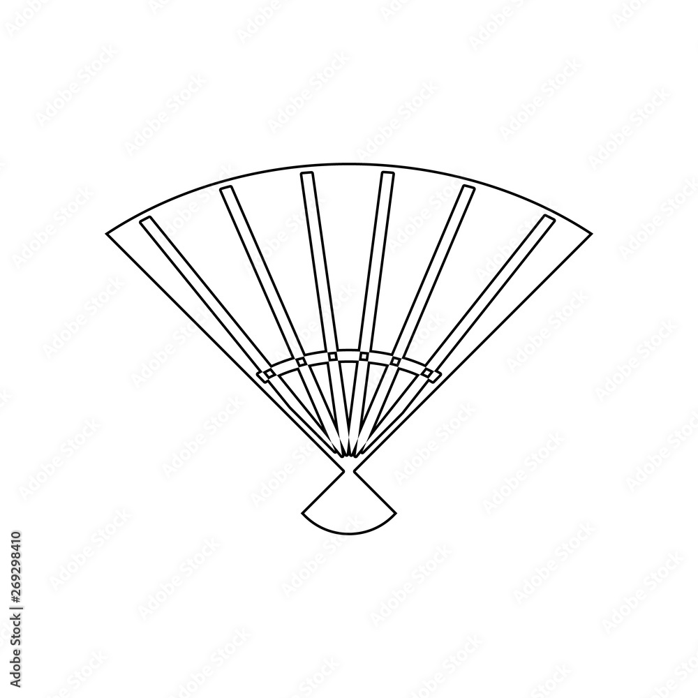 Poster theatre fan icon. element of theatre for mobile concept and web apps icon. outline, thin line icon f