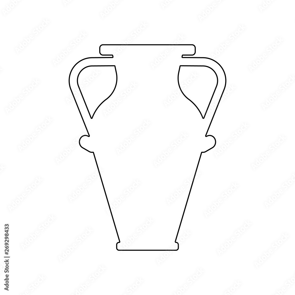 Poster vase icon. element of theatre for mobile concept and web apps icon. outline, thin line icon for webs