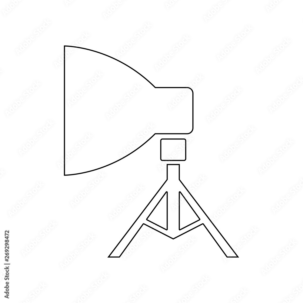 Poster studio light icon. element of theatre for mobile concept and web apps icon. outline, thin line icon 
