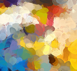 Abstract colorful stripes. Digital design painting impressionism artwork. Hand drawn artistic pattern. Modern art. Good for printed pictures, postcards, posters or wallpapers and textile printing.