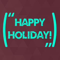 Word writing text Happy Holiday. Business photo showcasing a greeting or farewell before a holiday season begins Maroon Monochrome Triangle Mesh Seamless Grid Pattern for Technical Design