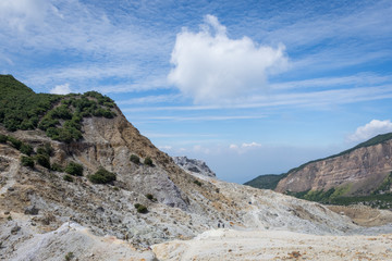 Beautiful landscape of mount Papandayan. Papandayan Mountain is one of the favorite place to hike on Garut.
