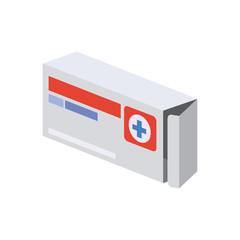 medicine drugs on white background