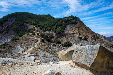 Beautiful landscape of mount Papandayan. Papandayan Mountain is one of the favorite place to hike on Garut.