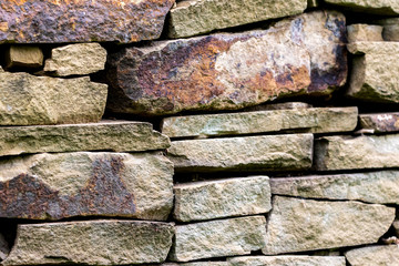 Pattern gray color of modern style design decorative uneven cracked real stone wall surface