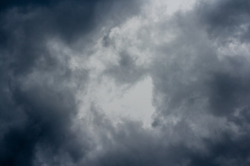 original dark clouds before heavy rain. background of sky and storm.