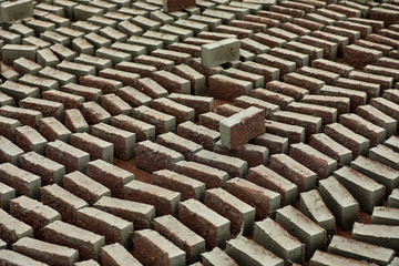 Brick manufacturing and drying Çorum Turkey