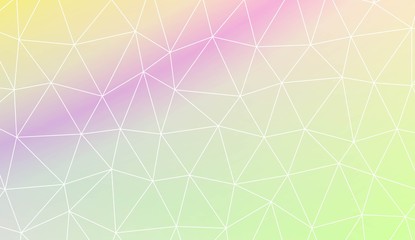 Polygonal pattern with triangles mosaic cover. For your idea, presentation, smart design Vector illustration. Creative gradient color.