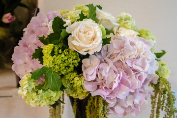 bouquet of white roses
