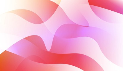 Template Background With Wave Geometric Shape. For Template Cell Phone Backgrounds. Vector Illustration with Color Gradient.