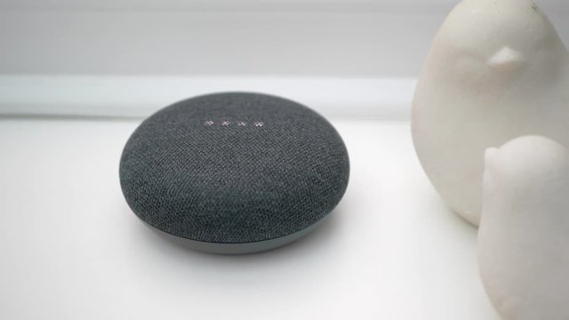 Smart Google Home Speaker Activated