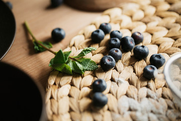 cooking cake on the table and baking cake ingredients