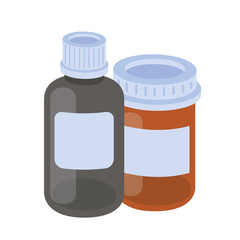 Obraz premium medicine drugs on white background