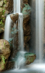 Vertical Closeup Of Waterfall