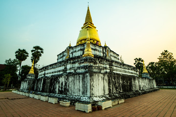 Ancient pagoda in Phra Borommathat Thung Yang temple