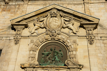 Obraz premium San Nicolas of Bari Church (Iglesia de San Nicolas). Bilbao, Spain