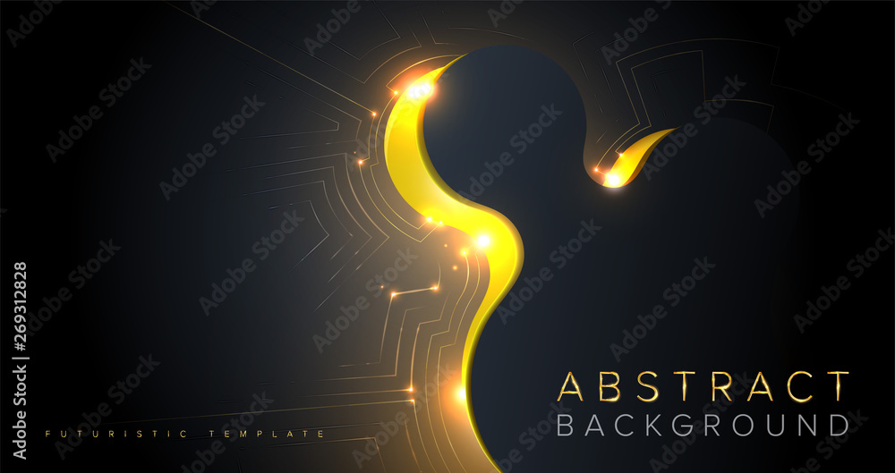 Poster an abstract template in futuristic style. it is suitable for being as a background template, landing