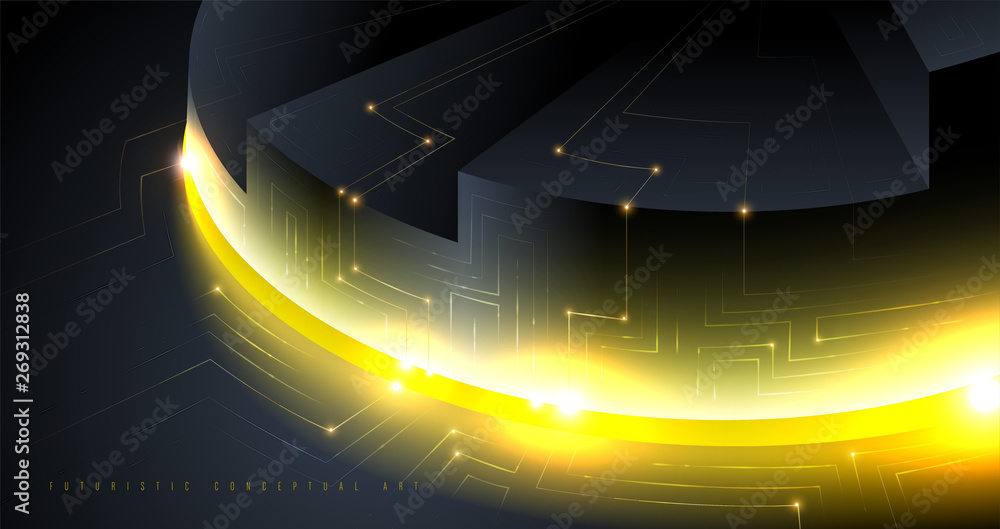 Poster an abstract template in futuristic style. it is suitable for being as a background template, landing