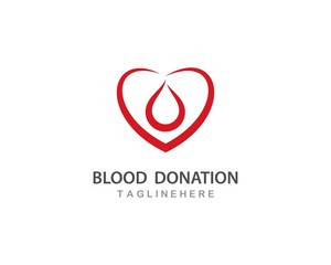 Blood ilustration logo vector