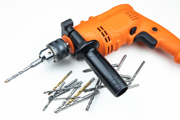 Cordless screwdriver with a drill