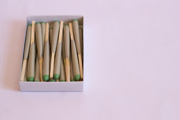 Big matches for a fire and hunting