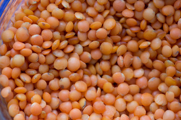 red lentil raw uncooked macro texture pattern