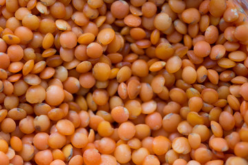 red lentil raw uncooked macro texture pattern