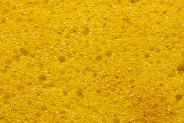 Obraz premium sponge detail texture, sponge texture closeup background, yellow sponge