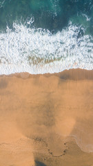 Aerial View of Rocky Coast and Beach of Great Ocean Road, Australia