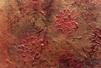 fragment of textured oil painting as background