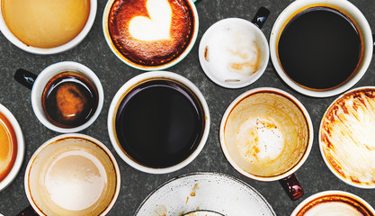 Coffee cup collection - obrazy, fototapety, plakaty