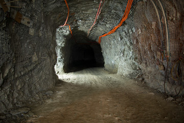 Underground Tunnel in Deep Mine