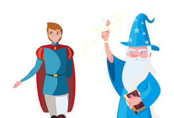 prince charming and wizard of tales characters