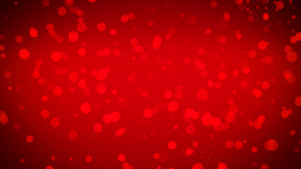 Red Romantic Love Bokeh for background texture overlays. Magic glitter.