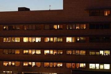 Building in Barcelona, city of Catalonia. Spain