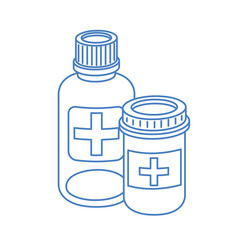 medicine drugs on white background