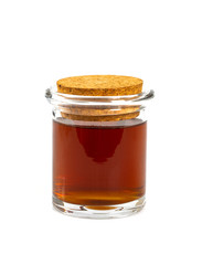 vanilla extract isolated on white