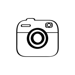 Isolated camera icon on a white background - Vector