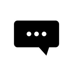 Isolated bubble chat icon on a white background - Vector