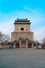 Fototapeta na wymiar Bell Tower and drum tower of Beijing,china