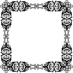 Vector illustration various flower frame for design wallpaper