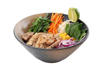 japanese dish ingredients vegetables in a bowl